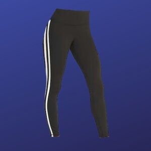 Old NAVY PowerPress High-Waist 7/8 Leggings, BLACK/OFF WHITE, Size Small, NWOT